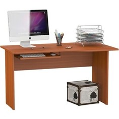 Стол письменный Мебельный двор С-МД-1-04П вишня, панель под клавиатуру С-МД-4-03 вишня