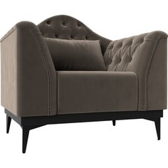 Кресло Лига Диванов Флорида велюр коричневый (112285)