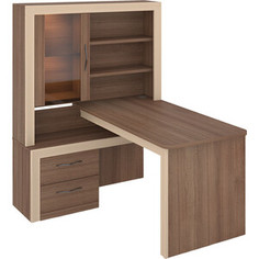 Стол угловой МЭРДЭС СтУ-160 ШКо ЛЕВ шамони/кофе Merdes