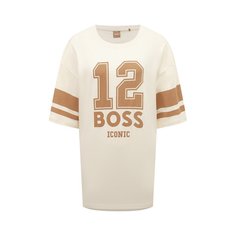 Хлопковая футболка BOSS