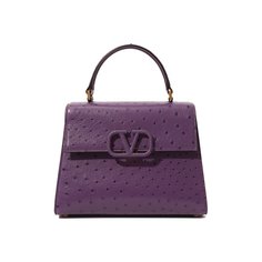 Сумка Vsling medium из кожи страуса Valentino