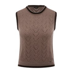 Жилет из кашемира и шелка Kiton