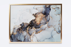 Репродукция в раме Золотой флюид Hoff