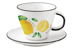 Чашка с блюдцем Amalfi, фарфор, 250 мл, EL-R2204/AMAL Easy Life (R2S)