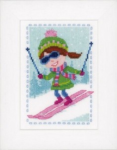 Набор для вышивания VERVACO "Лыжница" арт.PN 0147936