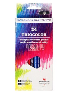 Карандаши цветные Koh-i-Noor Triocolor 24 цвета 3134024011KS/1545337