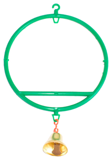 Качели для птиц Zoom Кольцо с колокольчиком 19 см в ассортименте