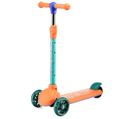 Самокат Oubaoloon колеса световые PU, оранжевый