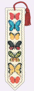 Набор для вышивания закладки: MARQUE PAGE LES PAPILLONS (Бабочки) арт.4542