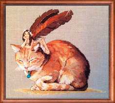 Набор для вышивания NIMUE Fairycat (Фея и кот) арт.152 A051 K