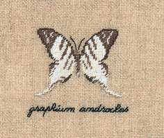 Набор для вышивания LE BONHEUR DES DAMES PAPILLON : GRAPHIUM (Бабочка GRAPHIUM) арт.3623