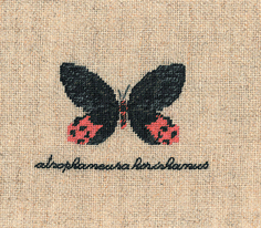 Набор для вышивания LE BONHEUR DES DAMES PAPILLON : ATROPHANEURA( Бабочка ATROPHANEURA) ар