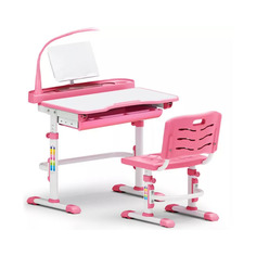 Комплект парта и стульчик Mealux EVO-18 с лампой,