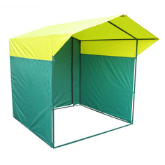 Палатка Митек Домик 1.9х1.9 желто-зеленый