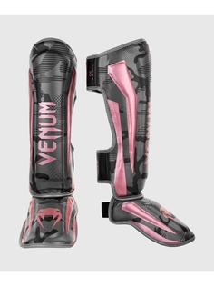 Щитки Venum Elite Black/Pink Gold (L)