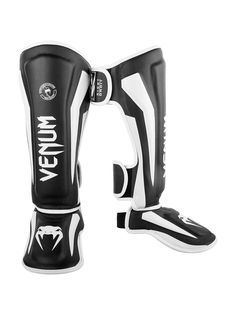 Щитки Venum Elite Black/White (XL)