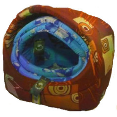 Домик-лукошко BAKA №2, для кошек, полукруглый, M 50x39x34 см Вака