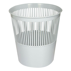 Корзина OfficeClean для бумаг сетчатая серая 09 л