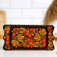 Поднос «Ягодка», 30×15 см, хохлома No Brand