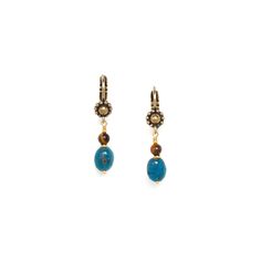 Серьги из бижутерного сплава с апатитом Nature Bijoux NB22.2-12-77455