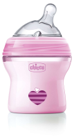 Детская бутылочка Chicco Natural Feeling с 0 мес 150 мл розовая