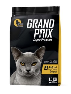 Сухой корм для кошек Grand prix Original, лосось, 1,5кг