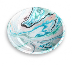 Одинарная миска для животных TarHong Marble Swirl, меламин, разноцветный, 0.18 л