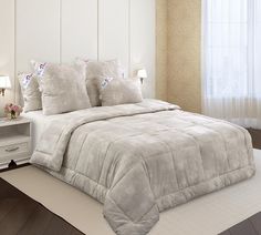Одеяло (172х205) стеганое Импульс комп. (бамбук+хлопок 150 г./перкаль) 2-спальное Текс Дизайн