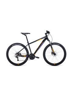 Велосипед 27,5" Forward Apache 27,5 3.0 disc AL Черный/Оранжевый 20-21 г 15"