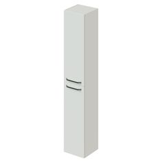 Пенал подвесной/напольный Итана White 30 300х300х1700 с бельевой корзиной
