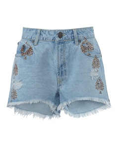 Шорты женские ONE TEASPOON 24653 голубые 31