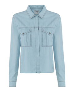 Рубашка женская ONE TEASPOON 24718 голубая L