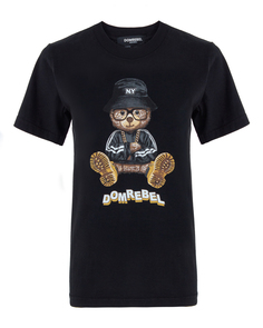 Футболка женская Dom Rebel NY BEAR.WOMAN черная XS