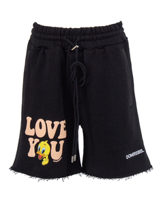 Шорты женские Dom Rebel LUV.SWEATSHORTS черные M