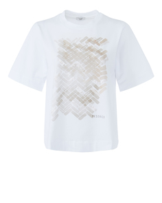 Футболка женская Peserico S06574J0Q0.018 белая 42 IT