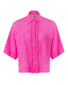 Блуза женская NUDE 1103743.2022 розовая 40 IT