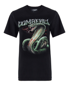Футболка женская Dom Rebel SERPENT черная M