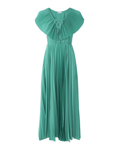 Платье женское Sfizio 6742SATIN зеленое 40 IT