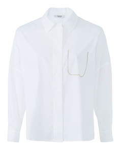 Рубашка женская Peserico S0656000Q белая 40 IT