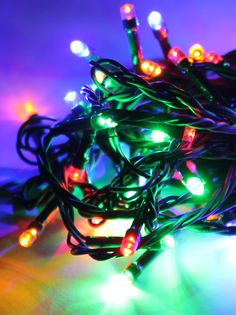 Светодиодная гирлянда для улицы КОСМОС 100 светодиодов, IP44 , 5 м., мультиколор Kosmos