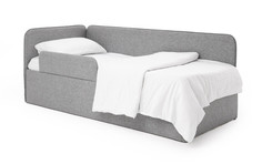 Бортик защитный Rafael серая рогожка 1000-137 Romack