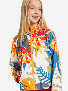 Ветровка двусторонняя для девочек Columbia Pixel Grabber Reversible Jacket, Бежевый, размер 125-135