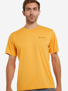 Футболка мужская Columbia M Zero Ice Cirro-Cool SS Shirt, Оранжевый, размер 48-50