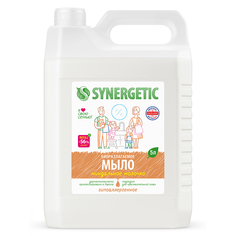 Жидкое мыло SYNERGETIC "Миндальное молочко" с эффектом увлажнения, гипоаллергенное, 5л