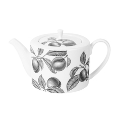 Заварочный чайник Prouna Олив Маркет Слива фарфоровый белый 1,1 л
