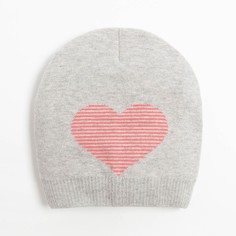 Шапка для девочки, цвет серый меланж, размер 48-50 Marhatter