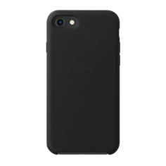 Чехол-крышка Deppa для Apple iPhone SE (2020) 7/8 Liquid Silicone, силикон, черный