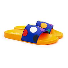Шлепанцы мужские Happy socks shoes Pool Slider Big Dot BDO114 оранжевые 42.5 EU