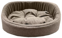 Лежак для животных Homepet Жаккард Rosy grey №2, розово-серый, 49х43х17 см