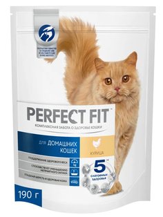 Сухой корм для домашних кошек Perfect Fit Курица 16шт по 190г No Brand